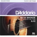 D'Addario 80/20 Bronze Acoustic Guitar Strings - .011-.052 Custom Light