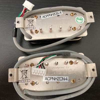 Epiphone Alnico Classic Pro Cream/Black Zebra Humbucker Guitar Pickup Set - Cream / Black Zebra image 2