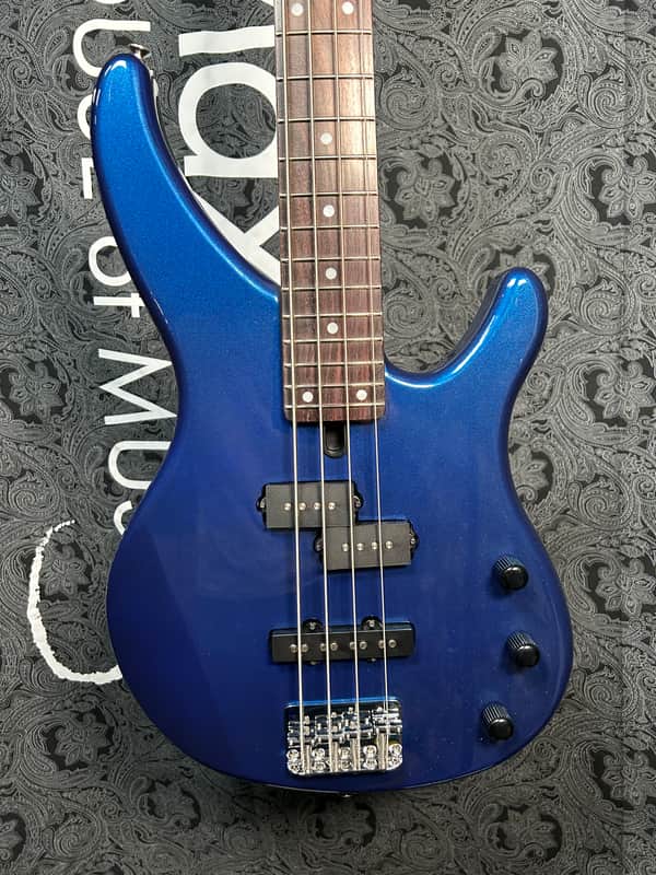 Yamaha TRBX174 DBM Electric Bass Guitar, 4-String, Dark Blue Metallic image 1