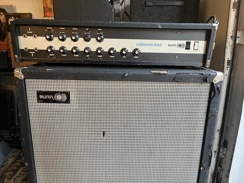 Sunn Coliseum Lead w/ Sunn 4/12” cabinet image 1
