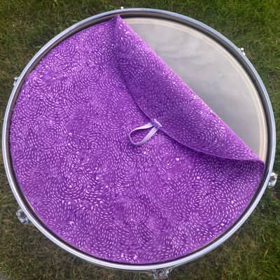 13" single layer Drum Bunny cotton drum cover - dampener - partial mute - compare to Drum Tortillas - Quesadilla - Big Fat Snare Bild 2