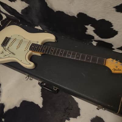1964 Fender Stratocaster Olympic White Custom Color Body-Only Refin- Ideal Player Strat w/Case! image 3