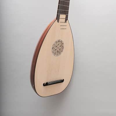 Handmade 11 Course Renaissance Lute - Baroque Archlute - Mahogany - Rosewood Material  + Hardcase image 1