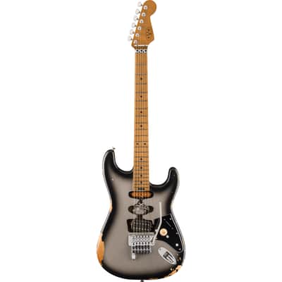 EVH Ltd Edition Frankenstein Relic Series Electric Guitar, Silverburst image 3