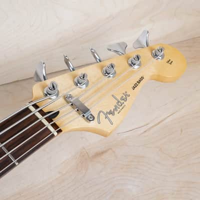 Fender Deluxe Active Jazz Bass Okoume V 2014 Natural w/ Bag image 6