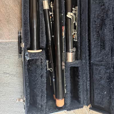 Wood Bassoon, with case,  M. J. Kalashen brand, New York image 9