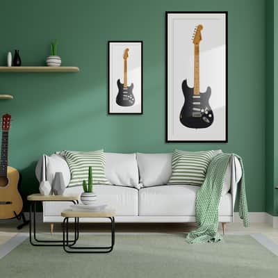 Fender Stratocaster | David Gilmour - "The Black Strat" | Half scale PRINT image 3