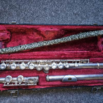 Yamaha YFL-225S Silver-Plated Flute, Japan, Very Good Condition image 1