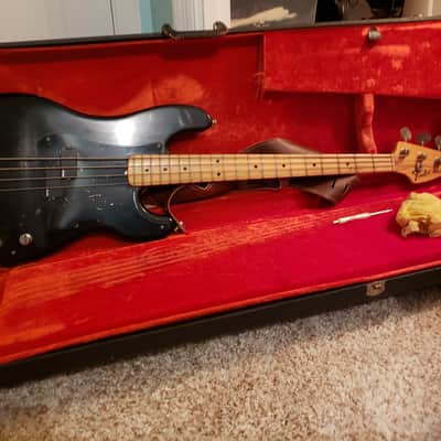 Fender Precision Bass with Maple Fretboard 1974 Black image 4