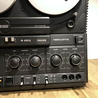 Vintage 1979 Philips N4512 Reel to reel tape player/recorder revised fully functional image 4
