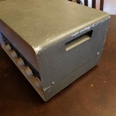 Bell PM-33 Pacemaker Mono 33 Watt Tube PA Amp dual 6L6GB 1959 - Blue, Beige, Textured Grey image 15