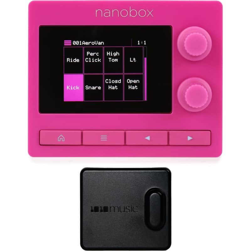 1010music Nanobox Razzmatazz Ultracompact Drum Synthesizer with Battery Case image 1