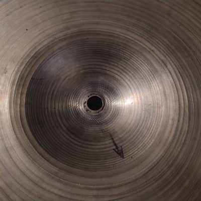 A. Zildjian 18" Small Stamp Light Crash Ride sizzle 1397g 1950s image 8
