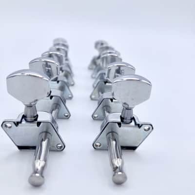 Machine Head Replacement Parts - 12 String Guitar -Chrome - 6 X 6- Unsealed backs image 3