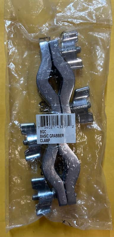 Gibraltar BGC Basic 2-Hole Grabber Clamp 2000s - Chrome image 1