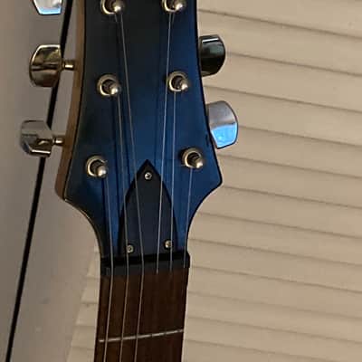 Carlo Robelli No name on headstock 2000s - Metallic Blue image 3