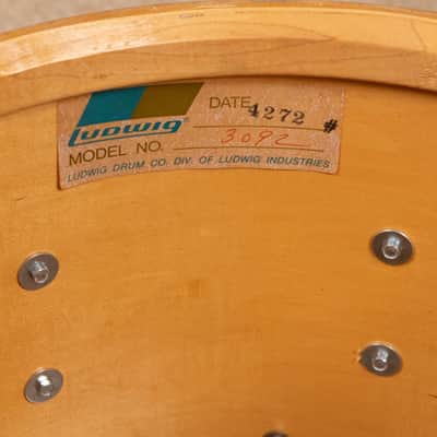 1972 Ludwig 10x14 Silver and Black Parade Master Snare Drum image 13