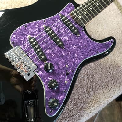 2003 Black Squire SSS Stratocaster, Fully Restored/Upgraded with Hardshell Case image 1