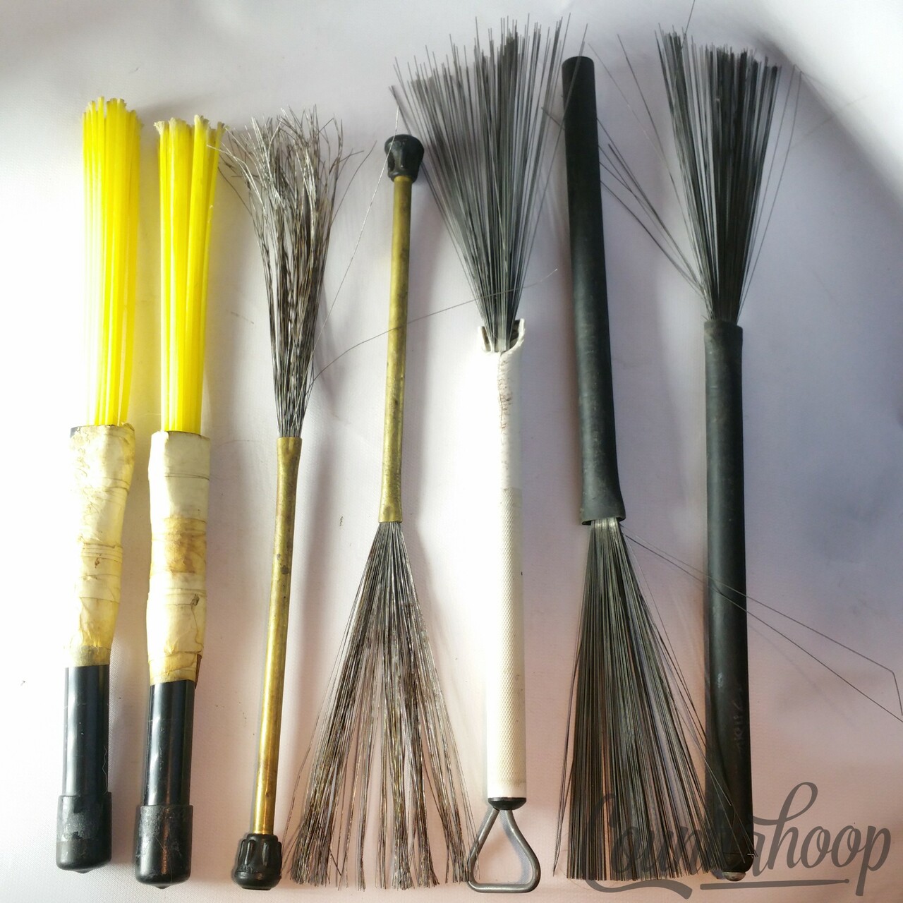 7x Wire Brushes Jazz Snare Drum Set Sticks Vic Firth,Zildjian,+Vintage Misc Lot — main photograph