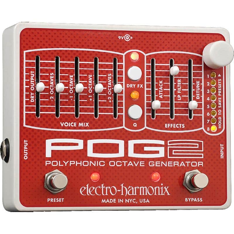 Electro-Harmonix Pog2 Polyphonic Octave Generator Advanced Algorithm Pedal image 1