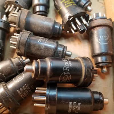 RCA etc. ONE (1) 6J7 tNOS AT1000 TESTED Vacuum Tube metal pentode 1935-1964 image 3