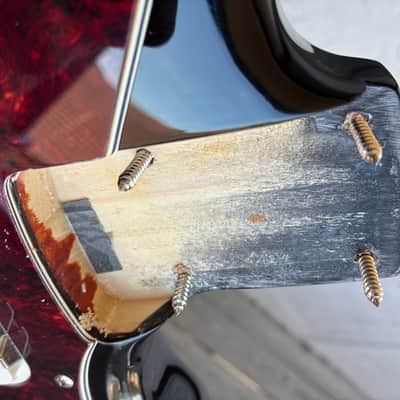 Squier Bass Vi loaded Body project parts caster - Sunburst electric guitar image 14