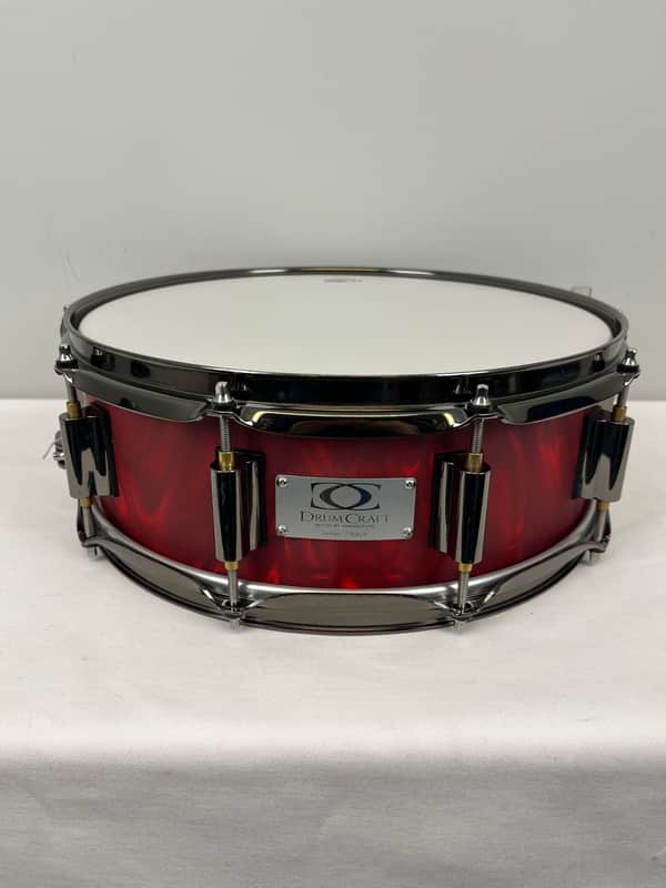 Drum Craft Series 7 Birch Snare - Red Satin Flame image 1