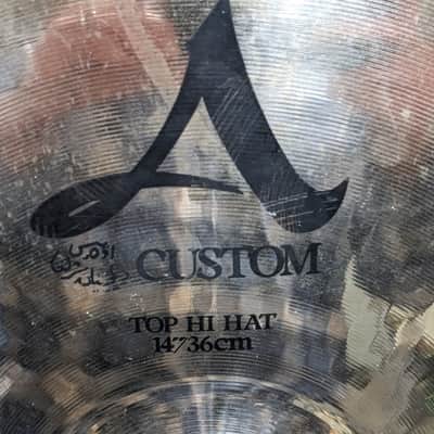 Zildjian 14" A Custom Hi-Hat Cymbals (Pair) 1991 - Present - Brilliant image 5