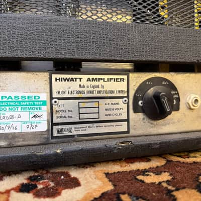 Vintage 1972 Hiwatt Custom 50 50w DR504 Original UK Valve Amplifier Head *1970s* image 12