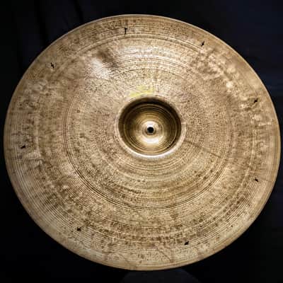 Zildjian Avedis 22" Vintage Block Stamp Hollow Logo 1954/1957 Sizzle Thin Light Jazz Crash Ride - 2570 grams image 1