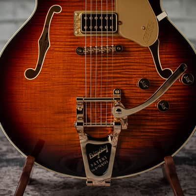 Gretsch Broadkaster® LX Figured Center Block with String-Thru Bigsby® - Havana Burst image 5