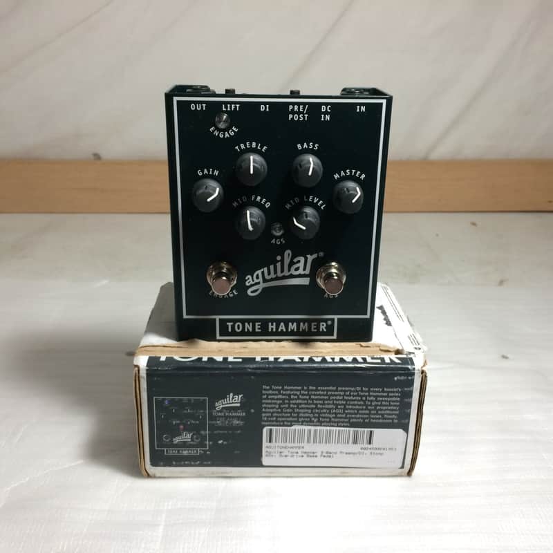 Aguilar Tone Hammer 3-Band Preamp/DI Overdrive Bass Effect Pedal
