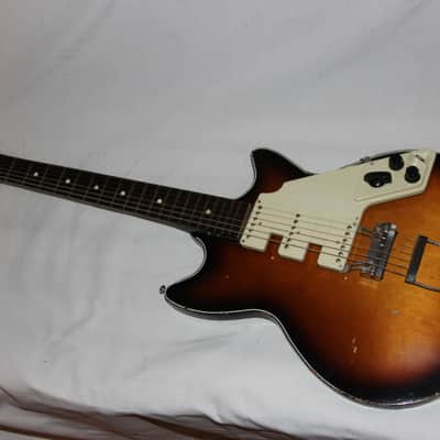 Egmond Solid 7 1963 Sunburst Very cool BEATLES! Made in Holland image 12