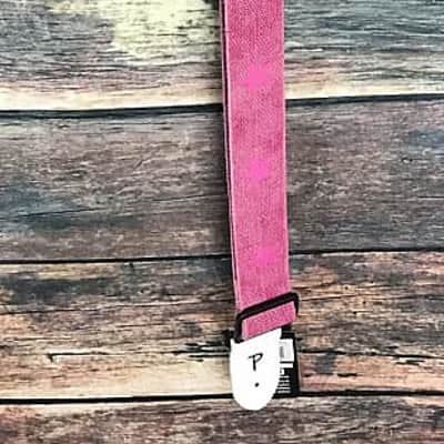 Perri's CWS20-6529 2" Deluxe Cotton Strap- Pink with Pink Stars image 2