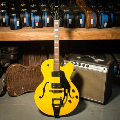 Rick Nielsen's Dean Psychobilly Cabbie 2000s Yellow with Black & White Sides image 2