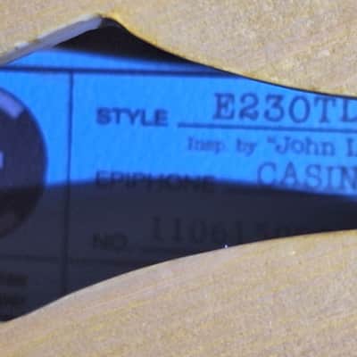 Epiphone John Lennon Inspired '68 Revolution E230TD Casino W/OHSC image 12