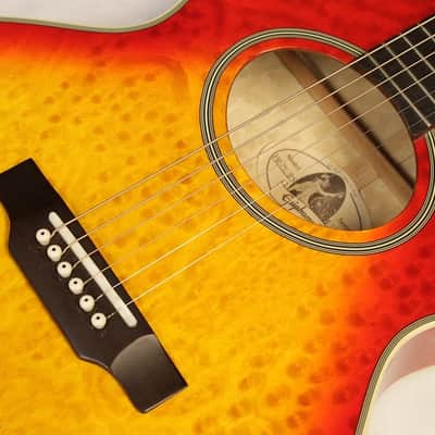 2003 Epiphone PR7E Acoustic-Electric Guitar w/ HSC, Very Good Condition! #24428 image 5