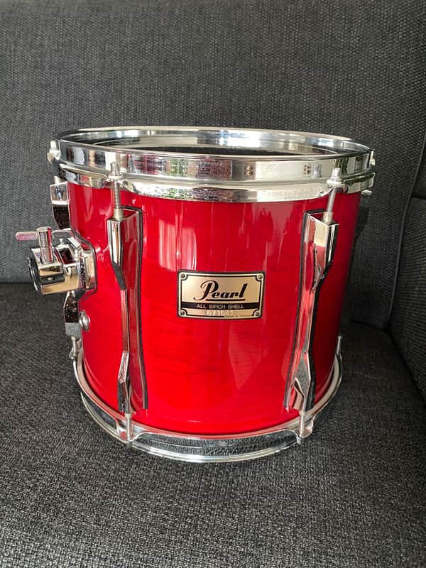 Pearl BLX tom 12x10” 1989 - Sequoia red image 1