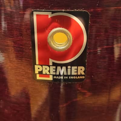 Premier XPK Drum Kit Wine Red w/ Tom Stands - 10" / 12" / 14" / 20” image 8