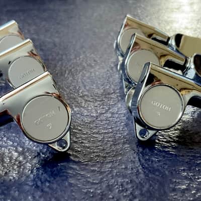 GOTOH 3 + 3 CHROME FINISHED TUNERS - VERY GOOD COND - MIJ image 1