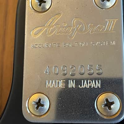 ONE DAY SALE Aria Pro II  RSB Deluxe Bass 1984 Black Made in Japan John Taylor / Cliff Burton image 13