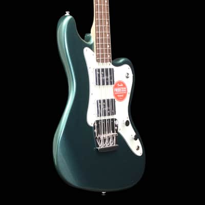 Squier Paranormal Rascal Bass HH, Laurel Fingerboard, Mint Pickguard, Sherwood Green image 6