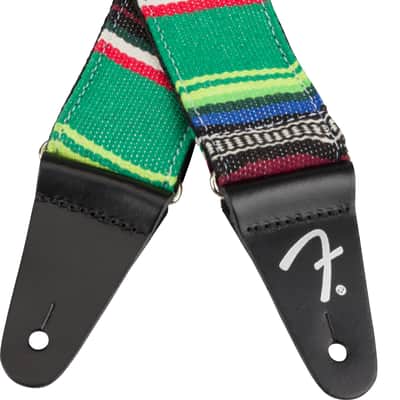 Fender Serape Guitar Strap, Green Multi, 2" image 1