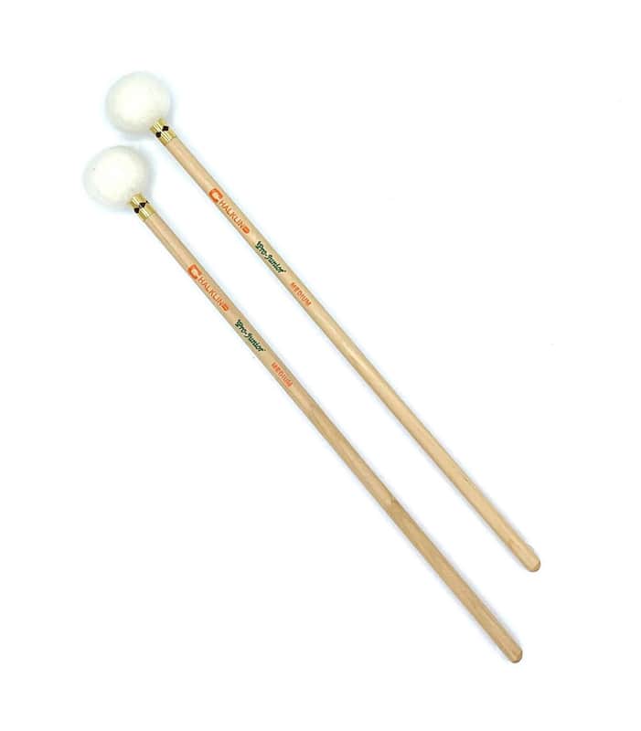 Chalklin PJ2 Timpani Medium Sewn Felt Mallets image 1