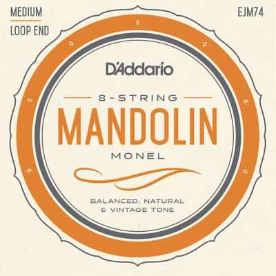 D'Addario EJM74 Monel Mandolin Strings, Medium, 11-40 image 1