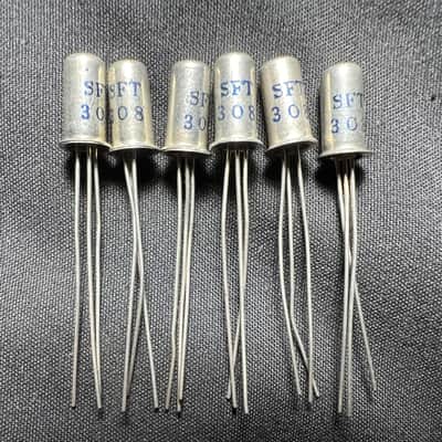 RARE Elka Dizzy Tone vintage phenolic PCB and x5 Cosem SFT308 transistors image 3