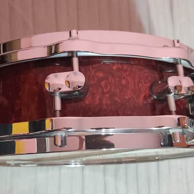 14x4.25 Sonor Delite Birdseye Cherry red snare image 2