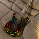 Left Handed ESP LTD Mirage Deluxe '87 Crackle w/ Fishman Fluence and Rolled Fretboard Mint