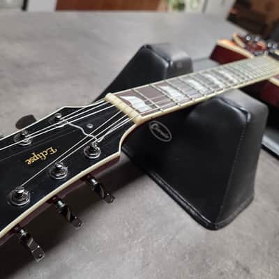 ESP Eclipse II Singlecut AAA Quilt Top 4-Knob LP Seymour Duncan HH Pro Artist Studio Red Guitar MIJ Japan STBC image 9