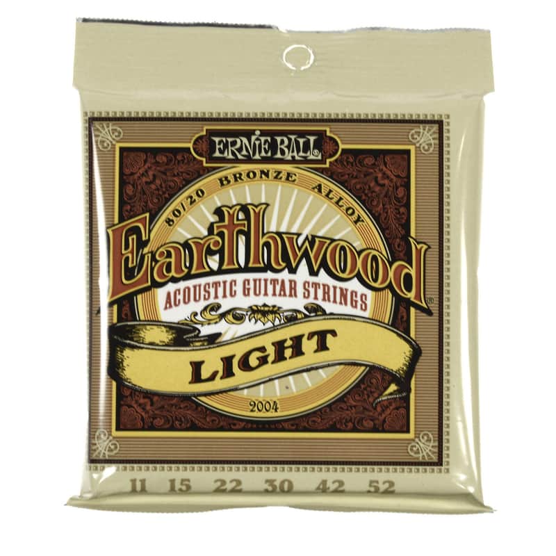 Ernie Ball 2004 Earthwood Light 80/20 Acoustic Guitar Strings, .011 - .052 image 1